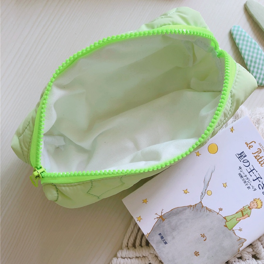 Ins Mini Leuke Make-Tassen Gewatteerde Potlood Pen Gevallen Voor Kantoor Meisjes Kleine Cosmetische Pouch Voor Vrouwen Organizer Voor borstels