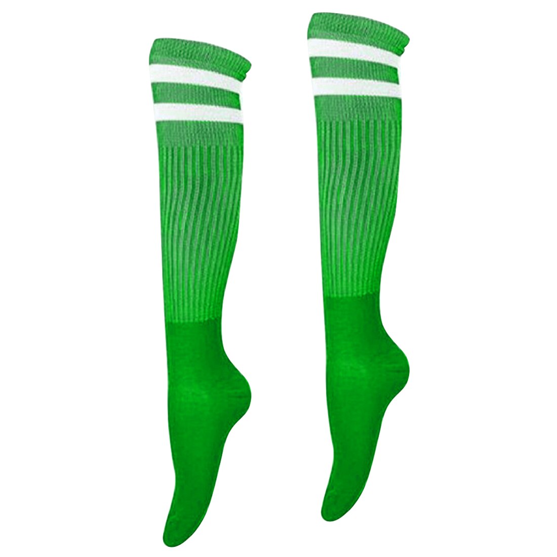 1 Pair Adult Striped Thicken Soccer Baseball Football Socks Over Knee Ankle Sports Long Cotton Socks for girl Women: 8