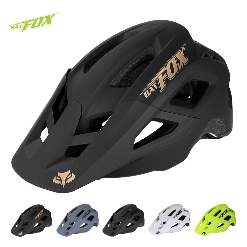 BATFOX Mountain Bike MTB Helmet Cycling Downhill Bicycle Road Ultralight Breathable Men Women Integrally-molded Casco Ciclismo