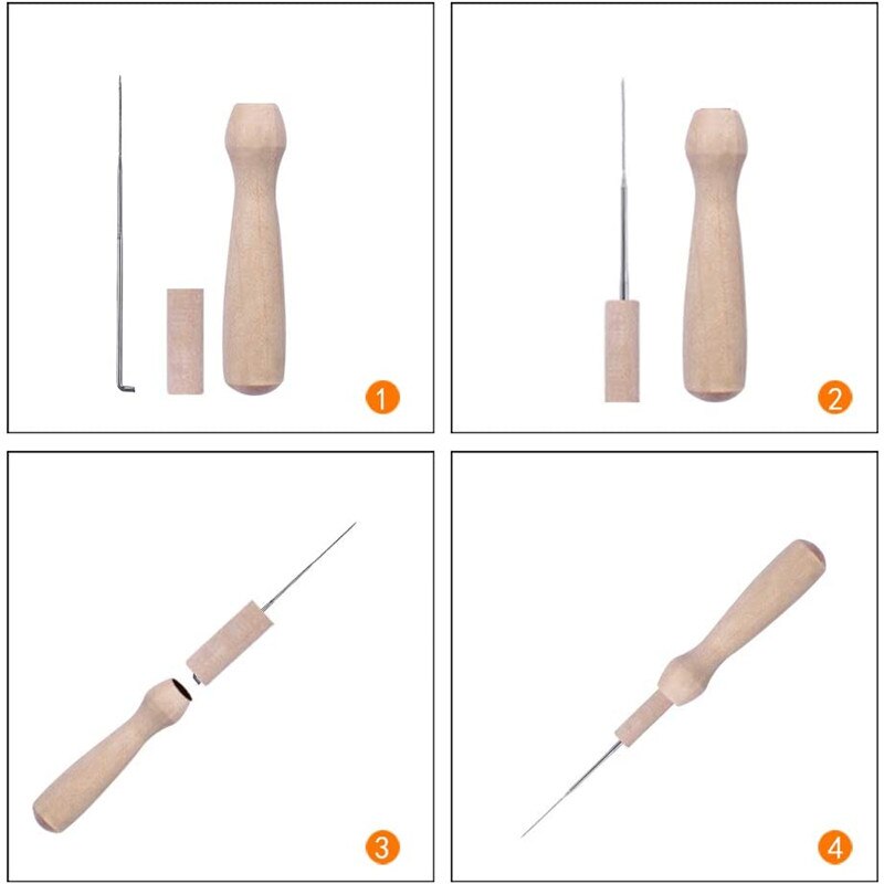 Nonvor aiguille feutrage Kit outils laine feutre tissu artisanat pocké aiguilles ensemble fournitures avec feutrage couleur codé laine fournitures Starte