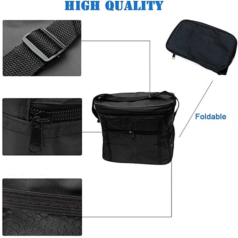 Cooling Bag Lunch Box Foldable Car Ice Pack Picnic Large Takeaway Insulation Package Thermo Bag Refrigerator Freezer for Camping