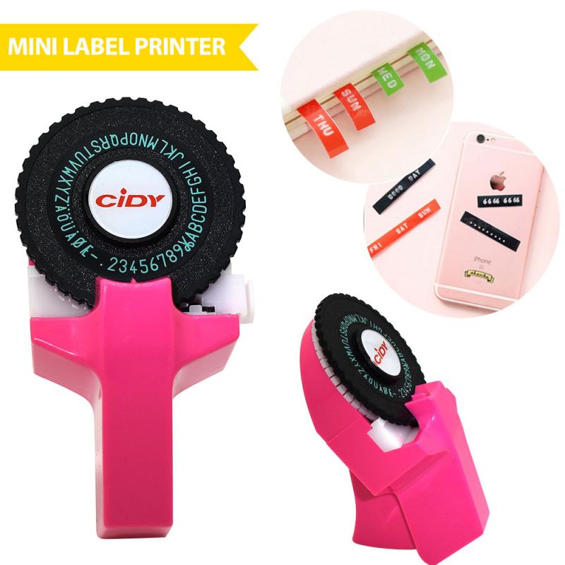 Mini máquina manual de etiquetas hidi C101 máquina de grabado máquina de escribir cortina de mano cinta decorativa de papel