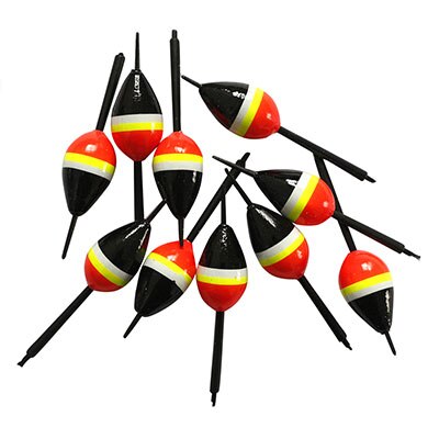 Bóia de pesca de cortiça 10 drive, bóias de pesca iluminadas, boia de madeira 2g/8cm de cauda longa, equipamento de pesca: 310