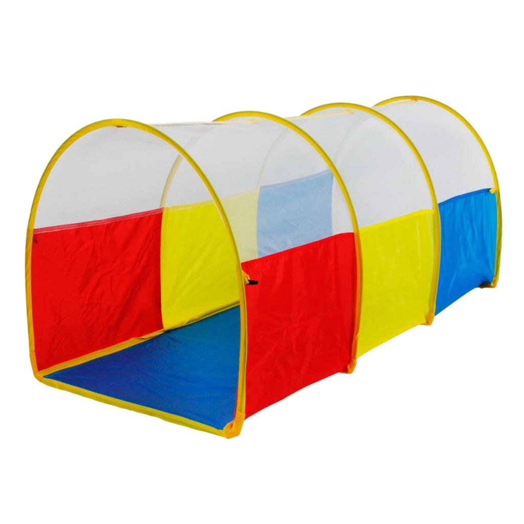 Kids Crawl Through Play Tunnel Toy, Foldable Pop up Tunnel for Toddlers Babies Infants & Children Sports, Indoor & Outdoor Tube