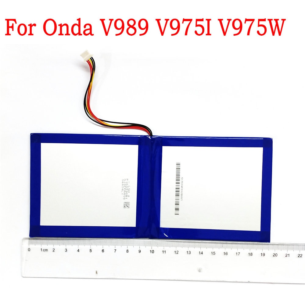 3.7V 5-draad 9000-10000mAh Batterij Voor Onda V989 V975I V975W 9.7inch Tablet PC Batterij