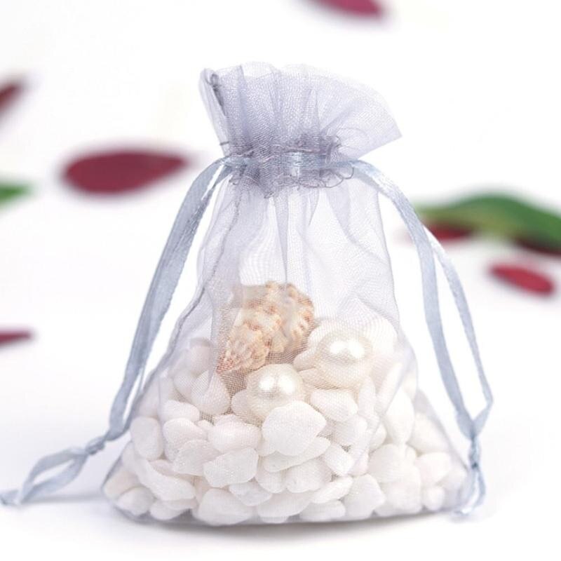 100PCS 7x9CM Candy Taschen Schmuck Verpackung Taschen Hochzeit Party Dekoration Drawable Taschen Tasche beutel