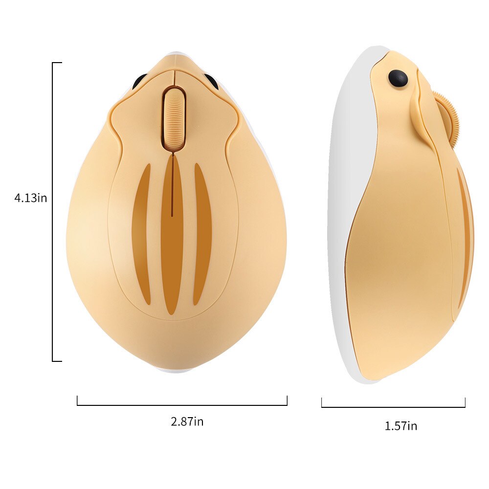 2.4G Wireless Cute Mouse Hamster Cartoon USB Mause Ergonomic Mini 3D Optical Kid Mice With Mouse Pad For PC Laptop