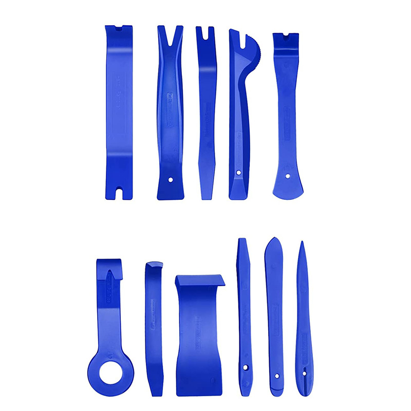 Auto-interieur demontage gereedschap Trim Removal Tools Kit Auto Removal Tool Kit Deurpaneel Radio Stereo Audio Dash Terminal verwijderen: orange
