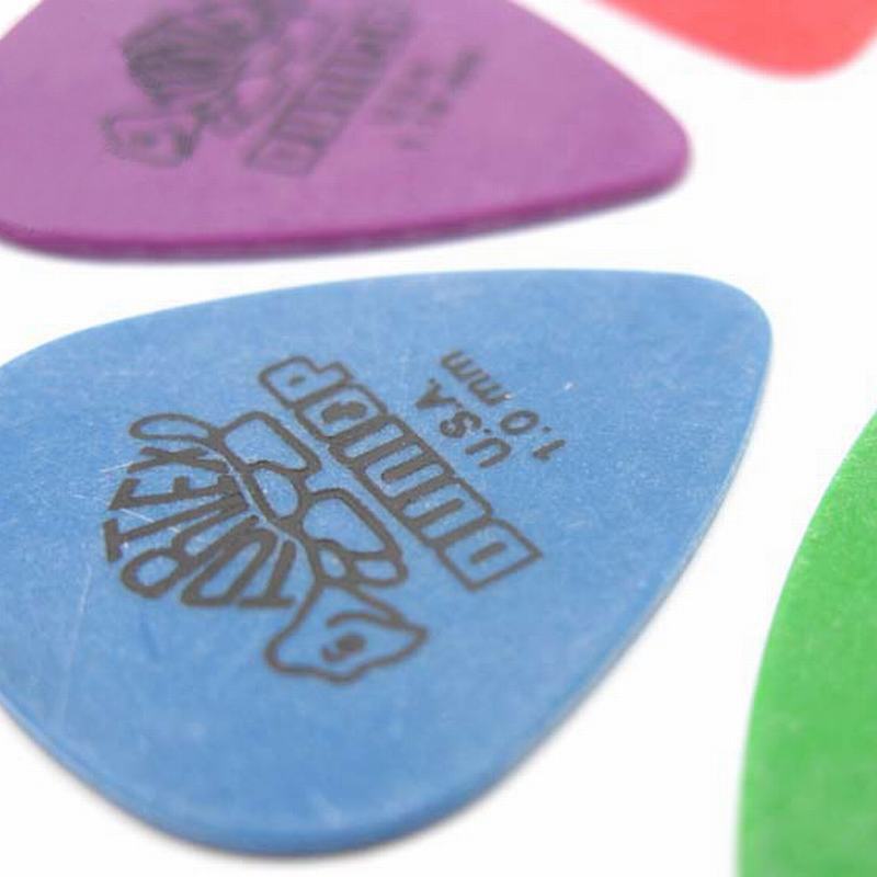 Dunlop-púas de guitarra eléctrica, accesorios de 6 tipos de espesor, 10 piezas