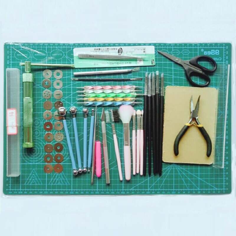 DIY Ceramic Clay Tool Kit Soft Pottery Sculpting Ceramic Colorful Sculpey Polymer Non-toxic Environmental