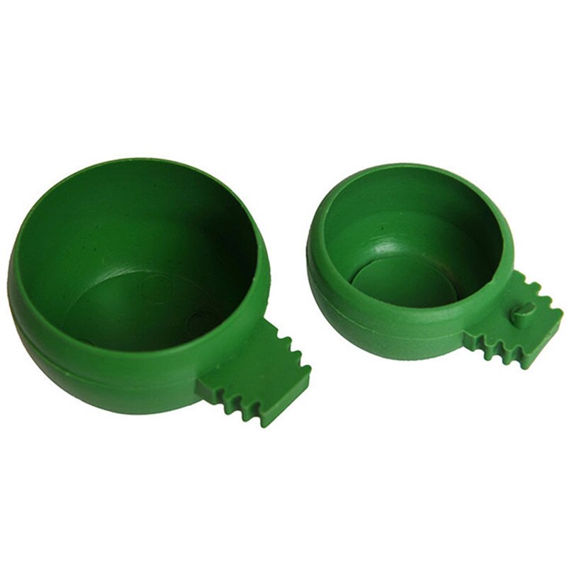 5 Unids/set Protable Loro Aviario Jaula Del Animal Doméstico De Plástico Redonda Pájaro Alimentación Alimentador Tazón de Agua Pequeña Mascota Suministros de Aves