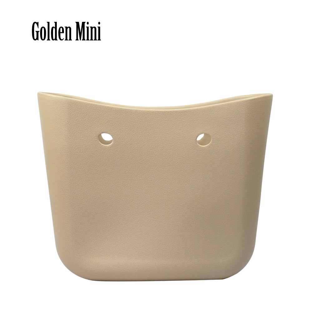 Obag style Mini Bag Body EVA bag O women bag rubber silicon waterproof women Handbag without logo: Golden mini