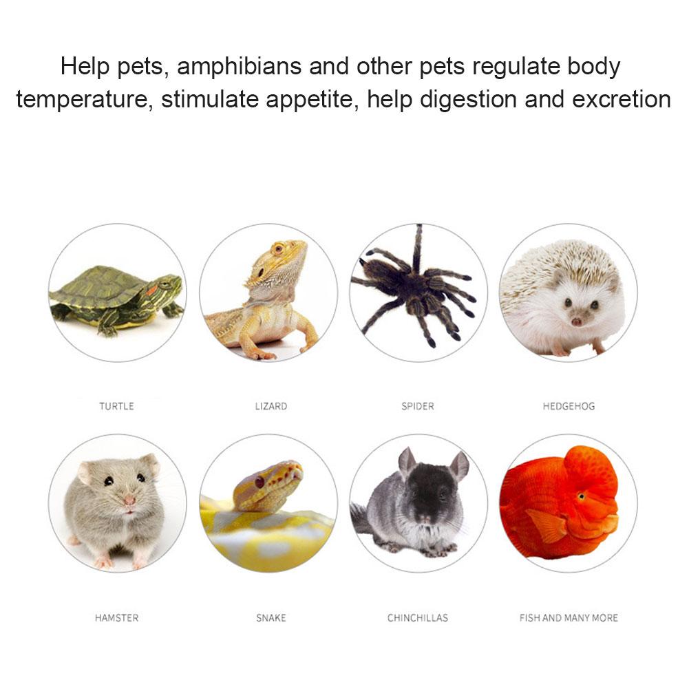 Infrared Reptile Heating Pad Crawling Pet Box Pet Snake Lizard Gecko Heating Temperature Control Hedgehog Hamster Insulation