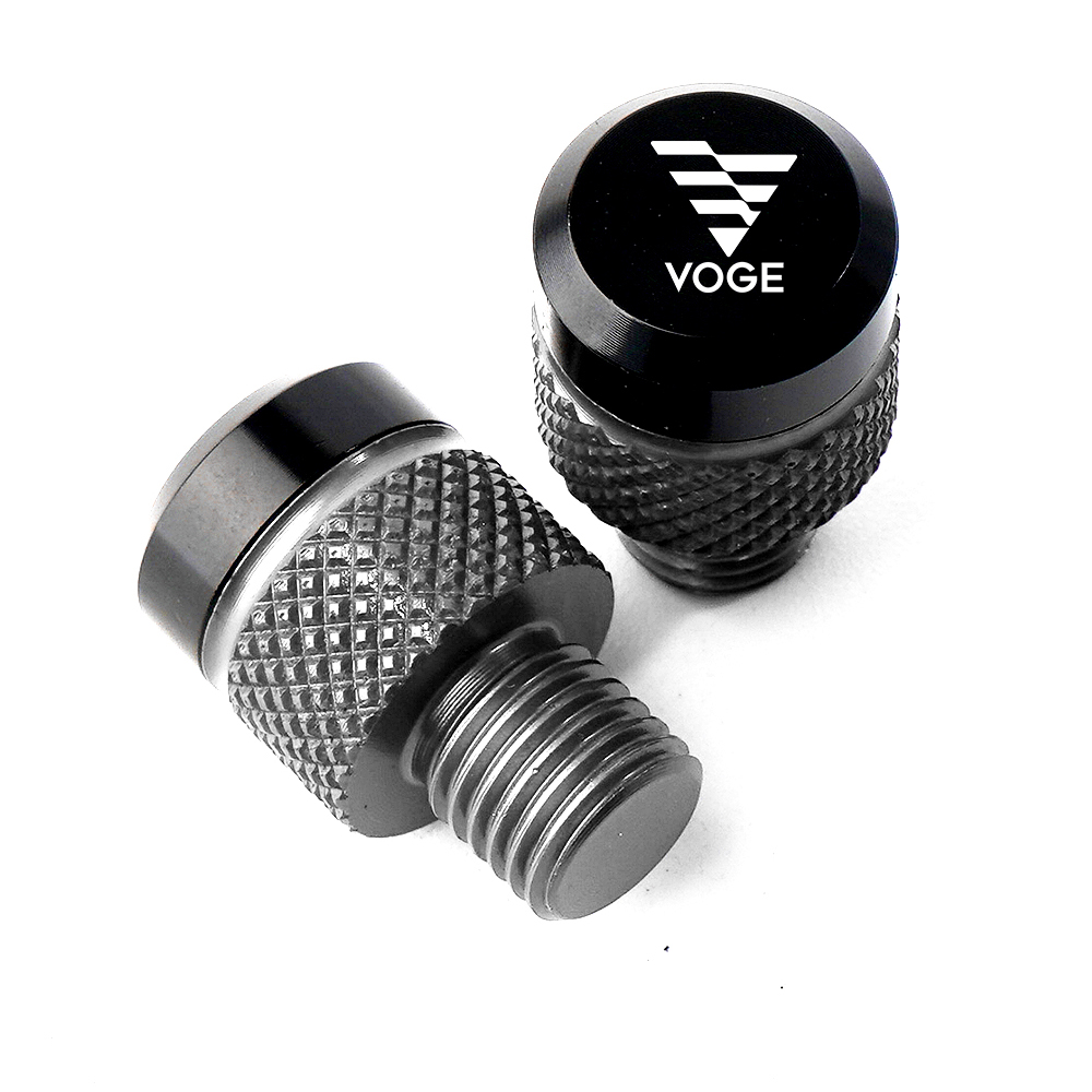 CNC para Loncin Voge 900 DSX 525 Voge 500R 300RR 250RR 180RR 300AC espejos de motocicleta agujero tornillos tapas espejo agujero cubierta: Gris oscuro