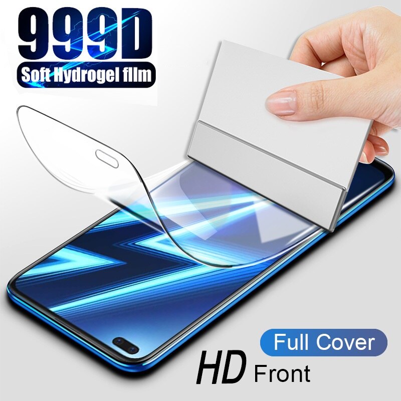 Front Hydrogel Film Screen Protector For Realme 7 6 5 Pro HD Protective Film V5 X2 X50 X7 Pro C3 C11 C12 C15 Not Glass