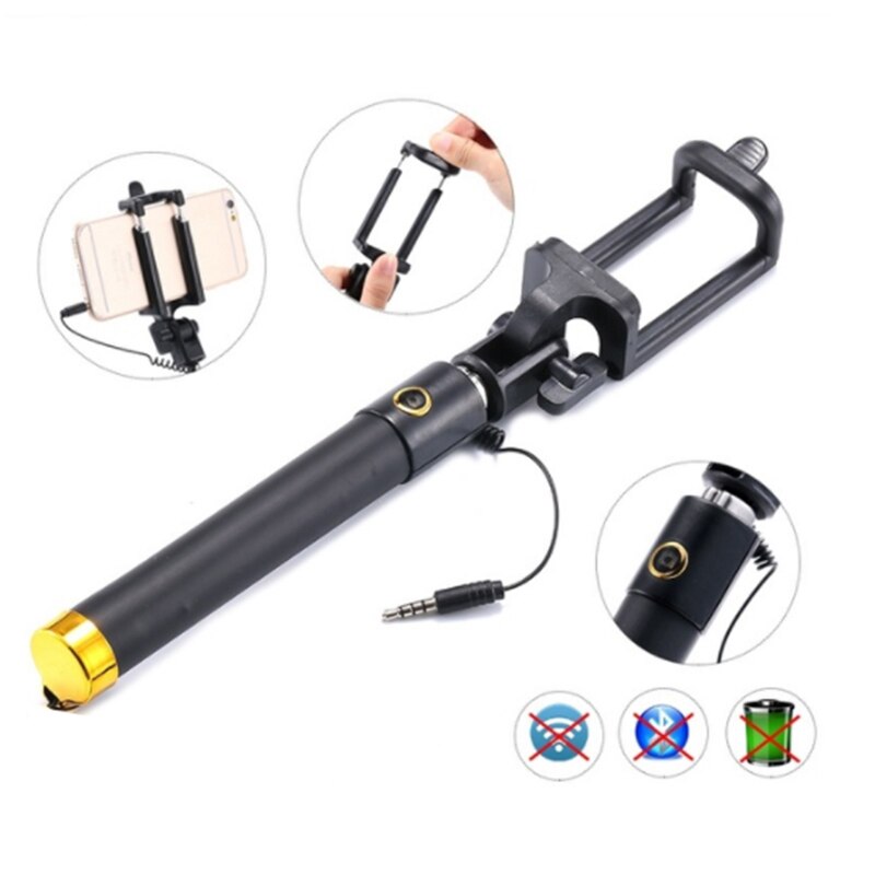 Selfie Stick For iPhone 6 6s Plus Samsung Huawei Oneplus Android Phone Stick Palo Selfie 3.5mm Jack Wired Selfiestick Selfi Stik
