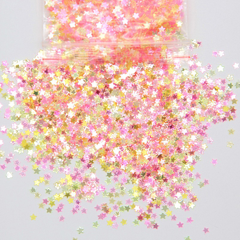 Boxi10g 3mm Glitter Slime Additives Supplies Sequins Slices Toppings Sprinkles Filler For Fluffy Cloud Clear Slime Clay