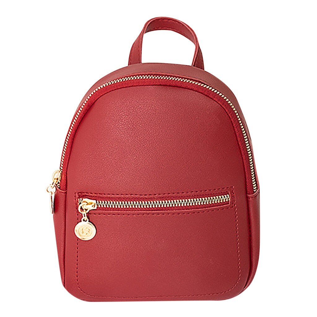 mujer hombros pequeña mochila carta monedero teléfono móvil mini mochila femenina #20: Red