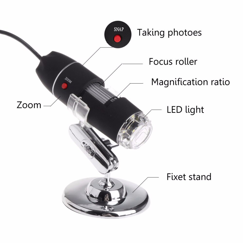 1600X 2MP Zoom Microscope 8 LED USB Digital Handheld Magnifier Endoscope Camera11