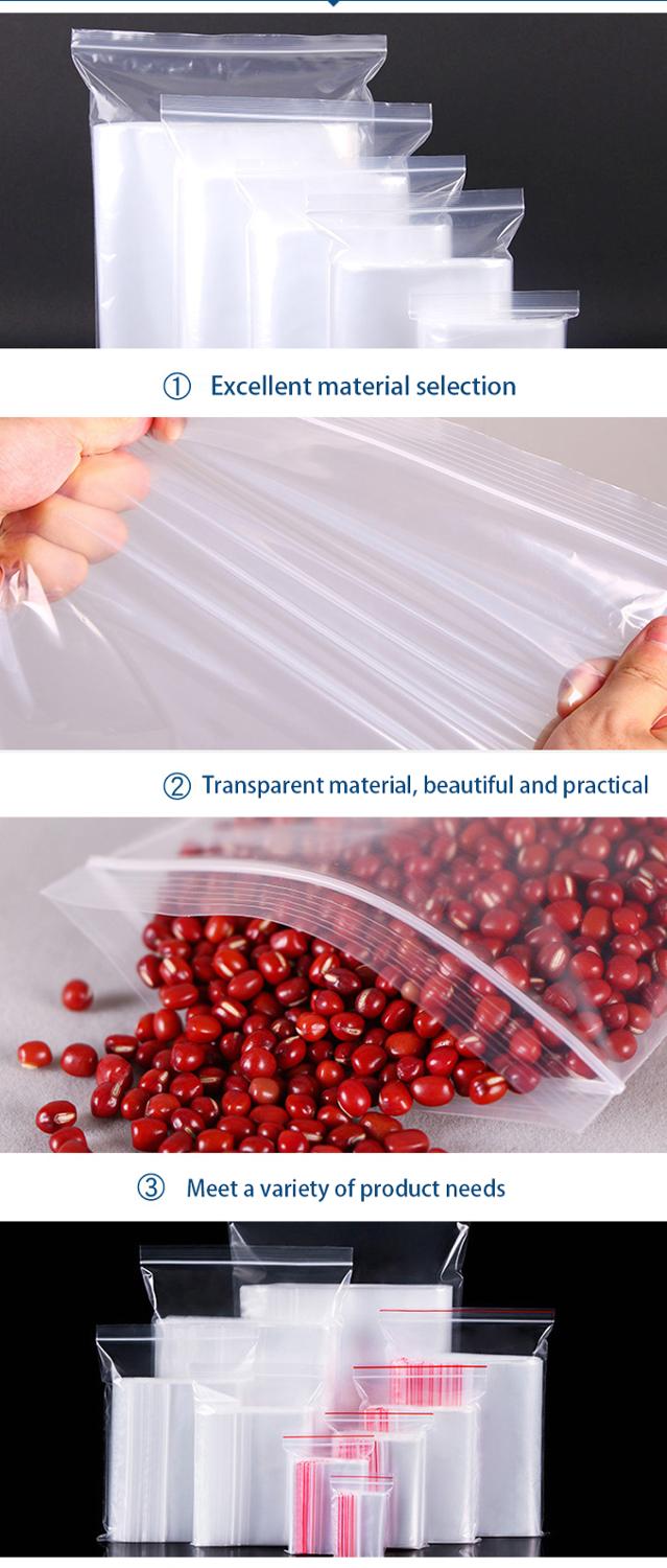 Extra Heavy-Duty Various Sizes Reclosable Plastic Packaging Bags Zip Lock Plastic Bags Zipper Clear Zip lock bags(pack of 50)