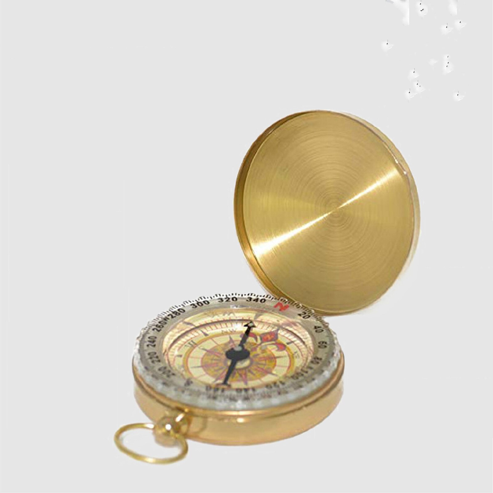 Full Copper Metal Clamshell Compass