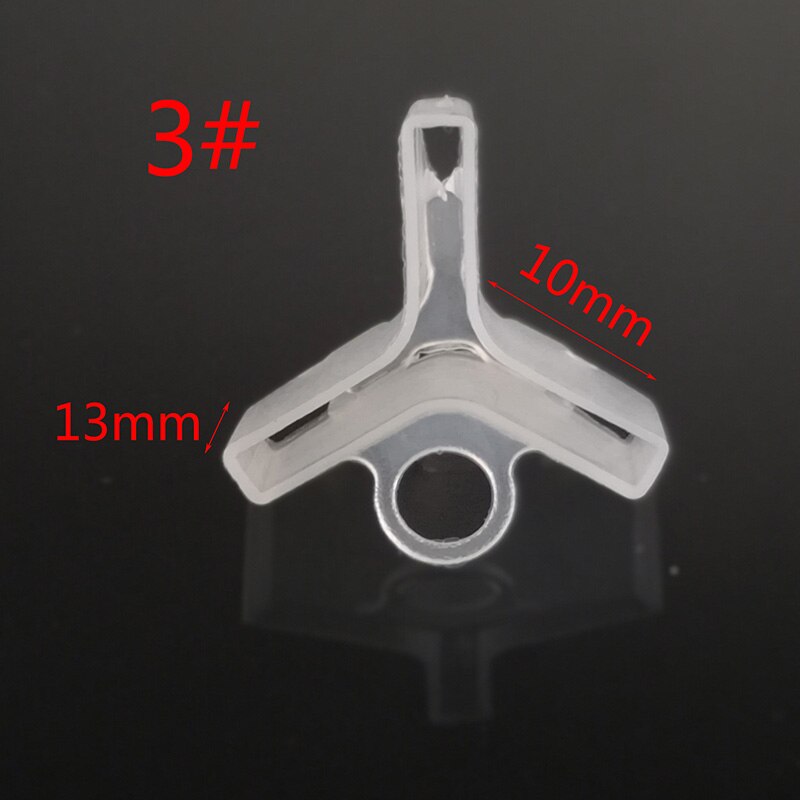 OUTKIT-cubiertas protectoras de anzuelos triples de plástico, para señuelos de pesca, 5 tamaños, funda, gorros, Protector de seguridad, 20 unids/lote: 3