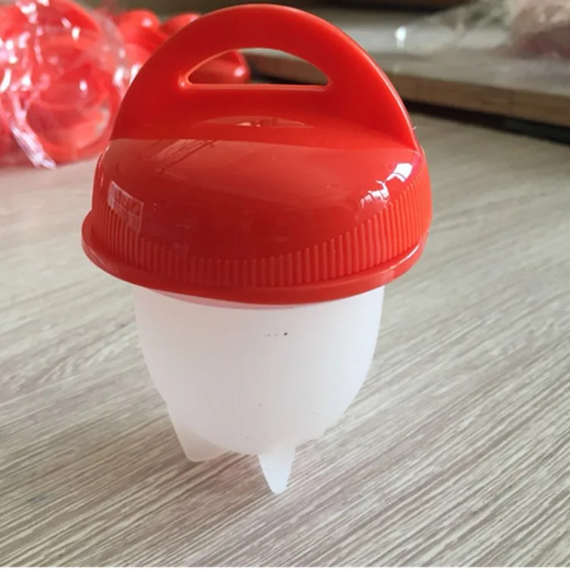 Non-stick siliconen gekookte eieren beker keuken eierkoker stroachers siliconen gestoomde eierlettes kookaccessoires cadeau keukengereedschap