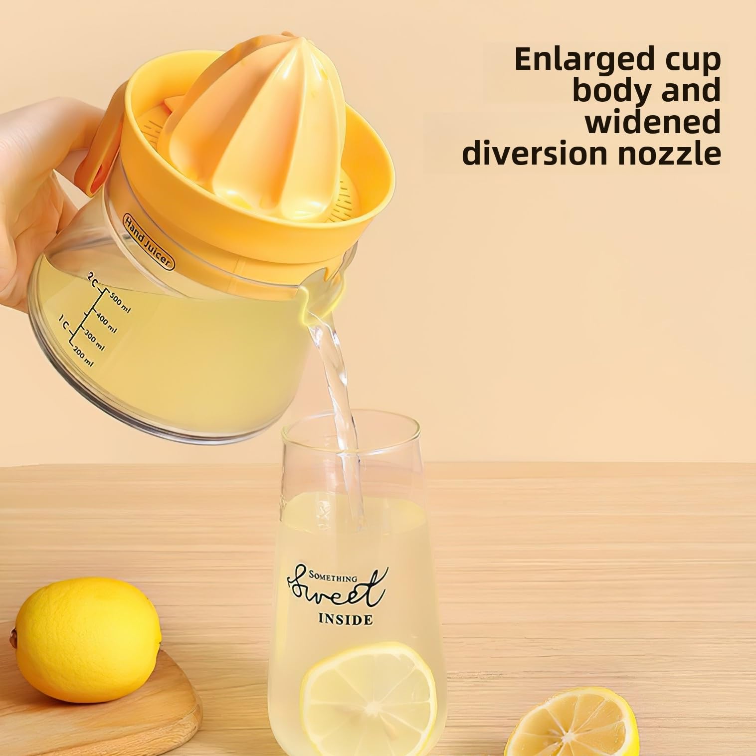 Manual Citrus Juicer Lemon Squeezer with Capacity Marking Max Extraction For Juice Squeezer Easy to Use and Clean Kitchen Tools