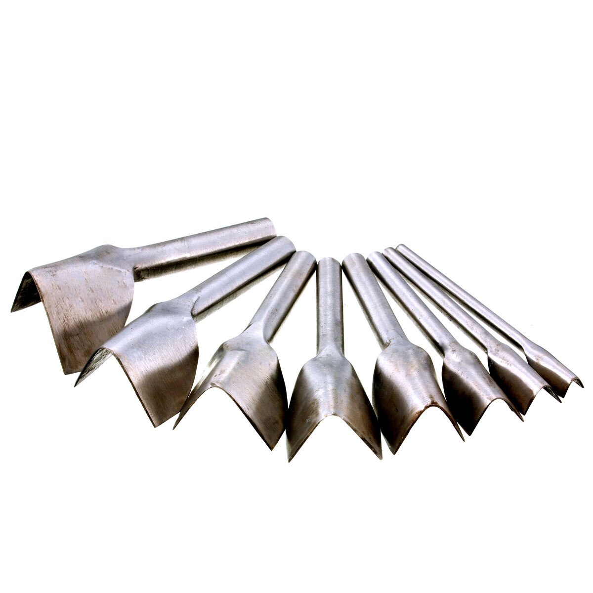 Leather Craft Tools Half Round V Shaped Cutter Handmade Strap DIY Saddle Belt Wallet Punch Sewing Carving Hand Tools 10-50mm