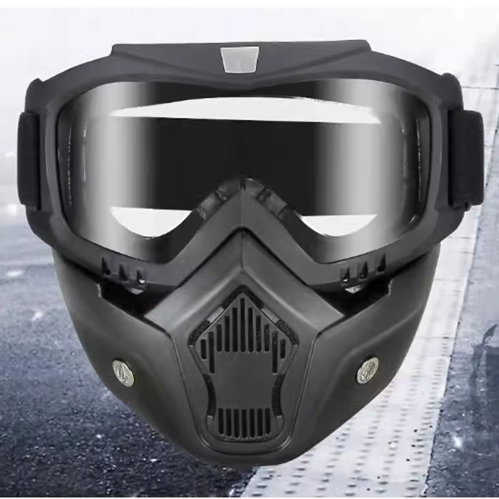 Goggles Full Face Hd Transparent Fog-proof Sand-proof Electric Welding Protective Glasses Versatile Breath-proof Windproof Mask