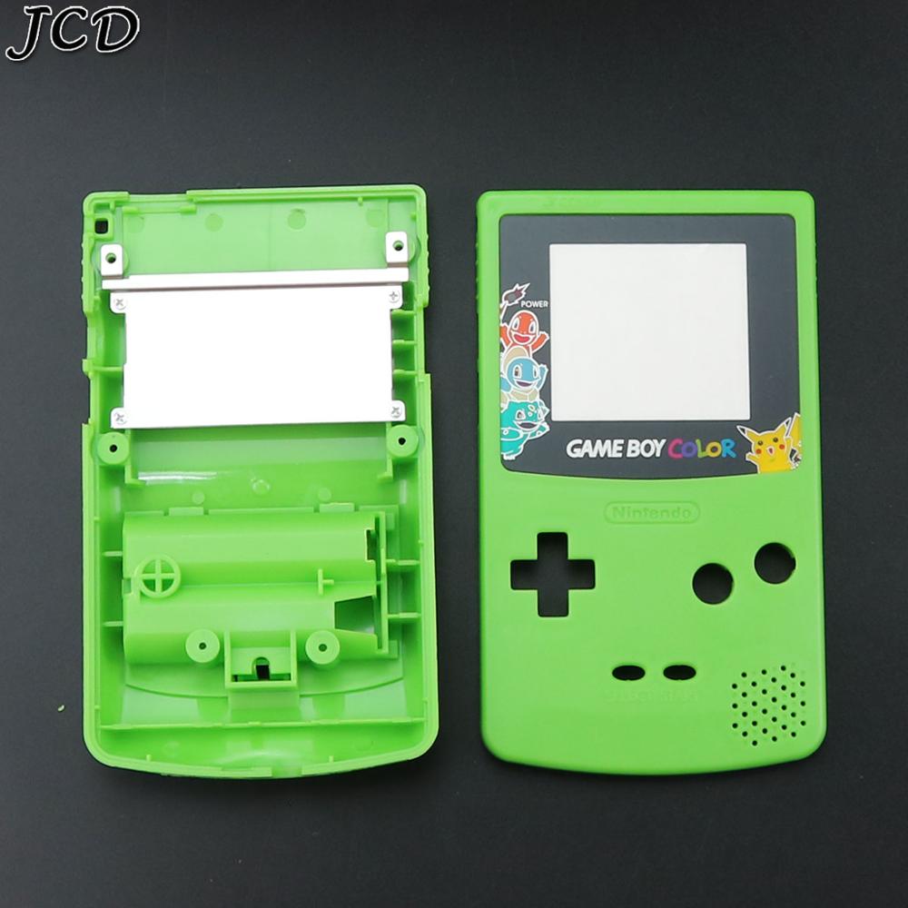 JCD For GBC Limited Edition Shell Replacement For Gameboy Color GBC game console full housing With Rubber Pads Screwdrivers