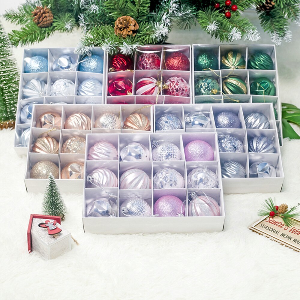 2.36 ''Kerstballen Ornamenten-12 Stuks-Kerstboom Decoraties-Blauw