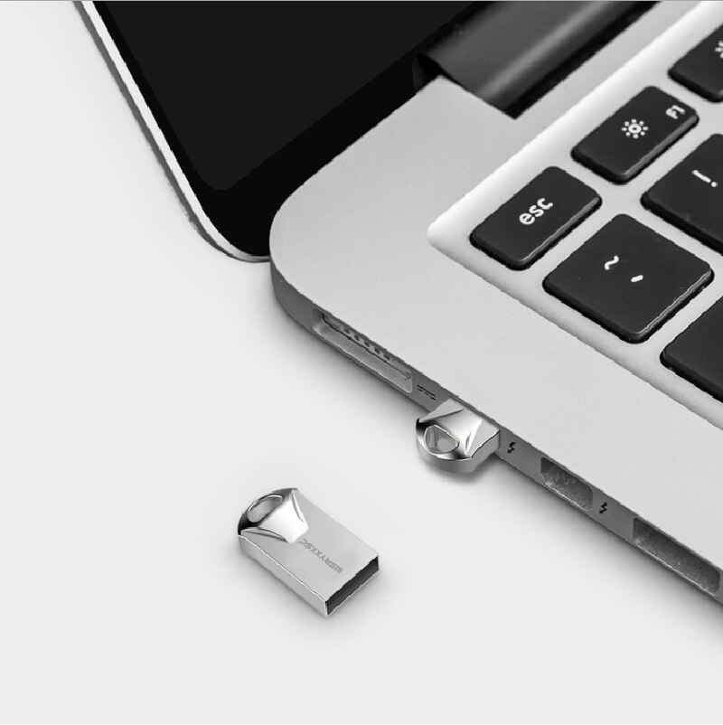 Wsryxxsc super mini usb flash drive metallo impermeabile flash drive 64gb 32gb 16gb 8gb 4gb ad alta velocità usb flash con adattatore libero