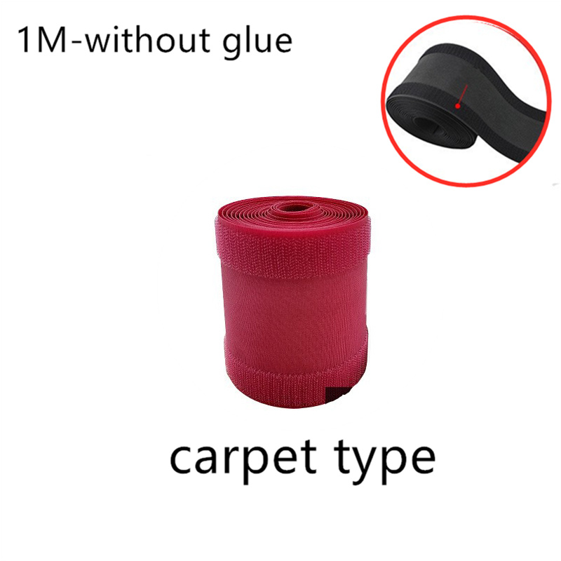 1/3 Meter Soft Adjustable Cable Cover Hook And Loop Management Sleeve Office Home Floor Carpet Wire Organizer Supplies: 1m-carpet type-red