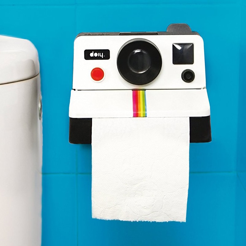 Wc tissueboks toiletrulle kamera papirholder æske badeværelse retro dekor papir servietter