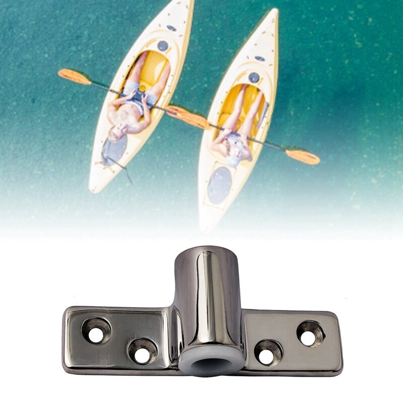 2 Pcs Boat 316 Stainless Steel Oar Lock Socket with Anodized Aluminum Telescopic Brackets Table Support