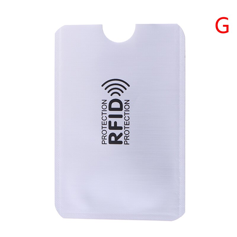 10PCS Credit Card Protector Secure Sleeve RFID Blocking ID Holder Foil Shield ID Card holder Badges Passport: G