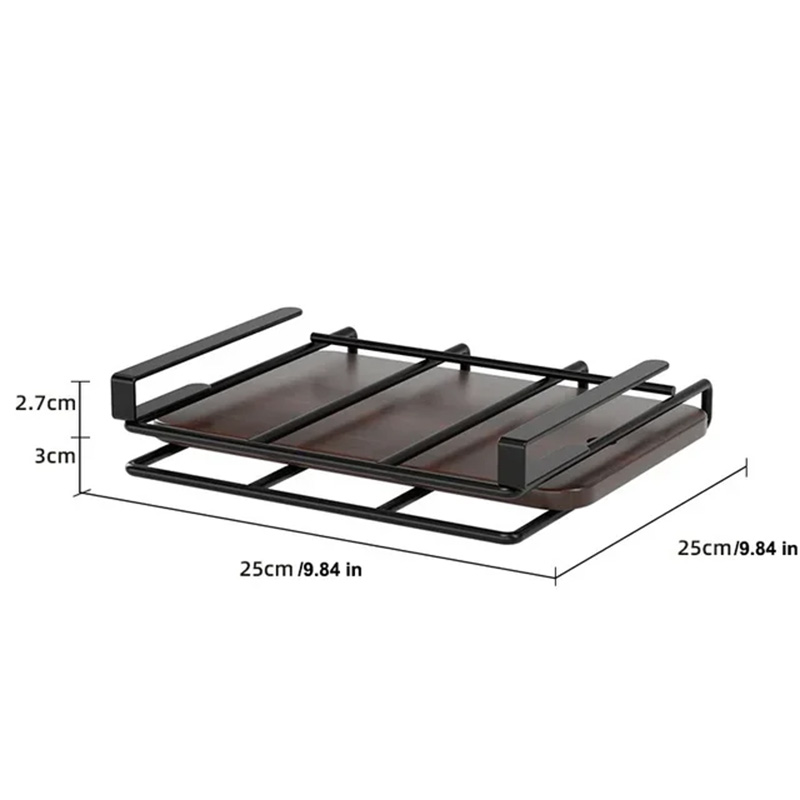 Nicht stanzender Schrank, unterer Aufhänger, Lagerregal, multifunktionales Küchentopfdeckel, Schneidebrett, Gemüsebrett, Lagerregal: Licht Gelb