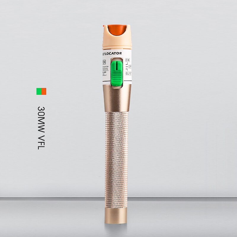 COMPTYCO di alta-qualità 30km/20km/10km/5km Rosso sorgente di luce in fibra tester penna visivo guasto localizzatore compatibile st fc sc Connettore: 30KM