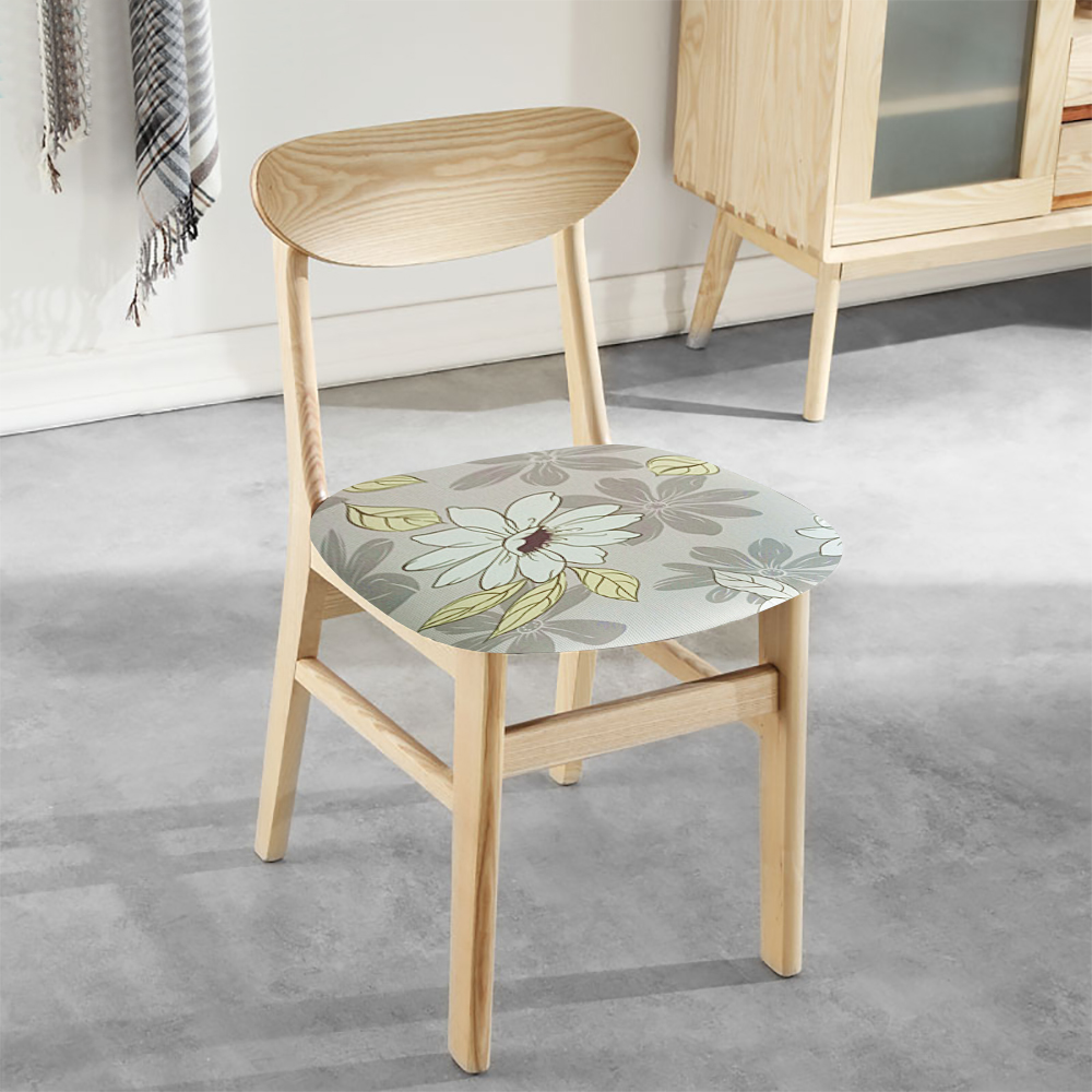 1 stk stol setebeskytter trekk trykt kjøkken tøye ut trekk til spisestue stol avtagbart elastisk sete trekk stue slipcover