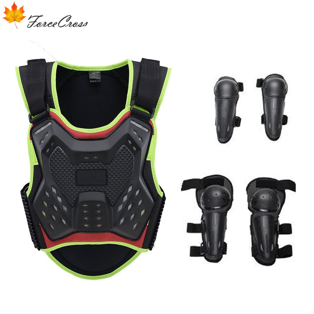 Kids Full Body armor Height 0.8-1.6M Child Motocross armor Vest Suits Chest Back Guard