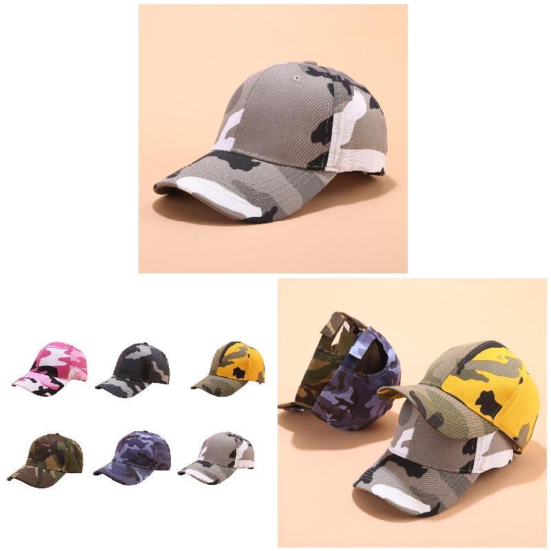 Baseball Cap Camouflage Adjustable Unisex Baseball Cap Sports Tennis Street Sun Hat