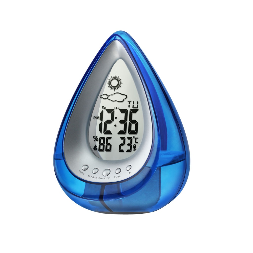 Hydrodynamic Water Powered Digital Clock, Time and Temperature Measurement