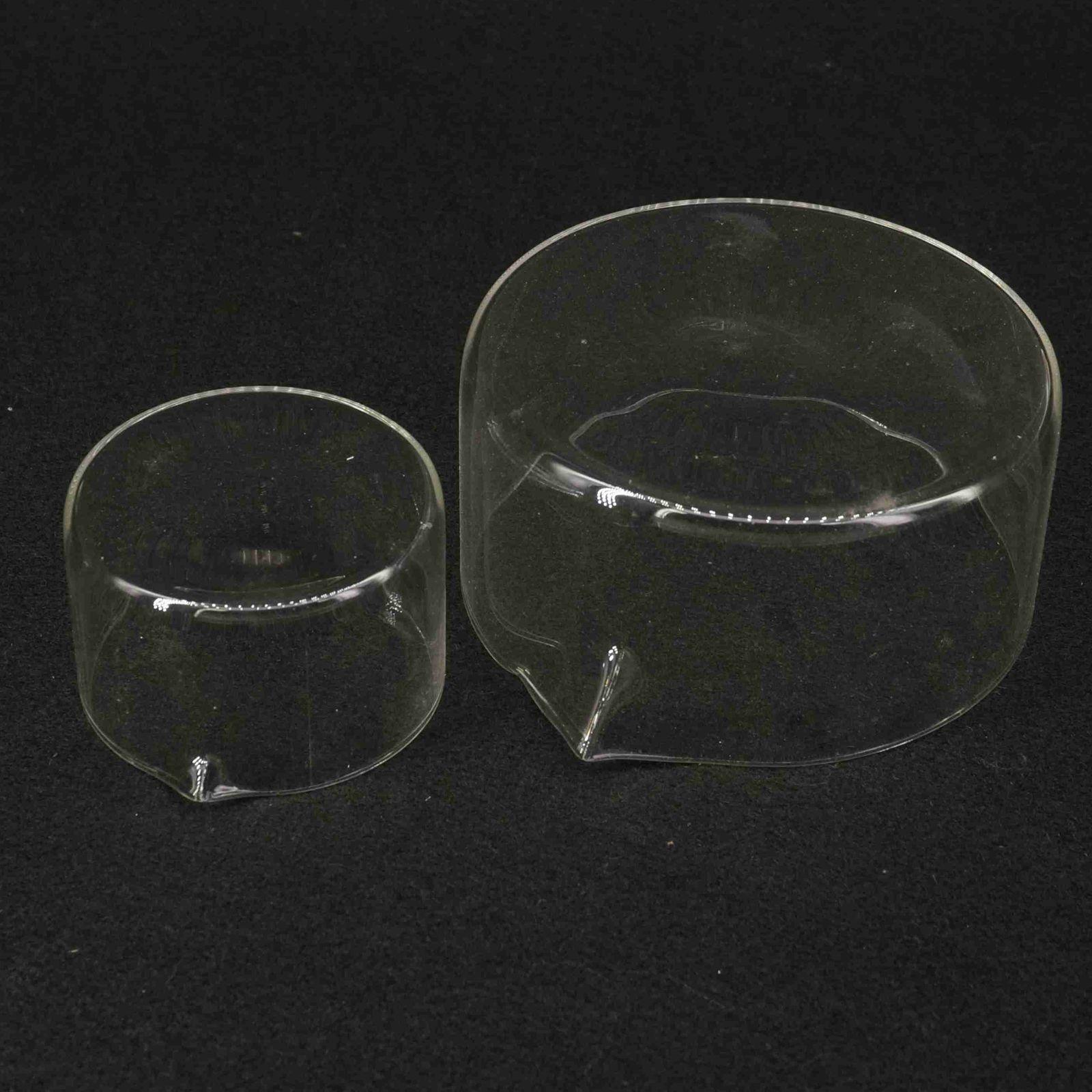 Platos de cristal para laboratorio, 60/90/100/125mm, O.D, con caño, experimento de cristalización