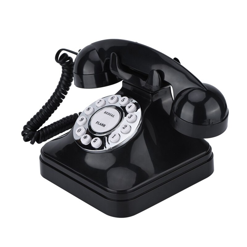 Vintage Telephone Multi Function Plastic Home Telephone Retro Antique Phone Wired Landline Phone Office Home Telephone Desk Deco
