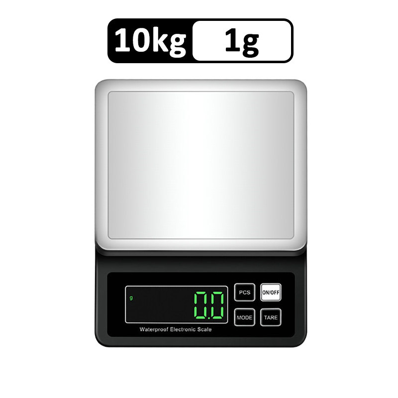 Wiederaufladbare Küchenwaage, IP67, vollständig wasserdicht, Heimküchenwaage, 0,1 g/1 g, hochpräzise elektronische Waage, 3 kg/5 kg/10 kg/15 kg: Licht Gelb