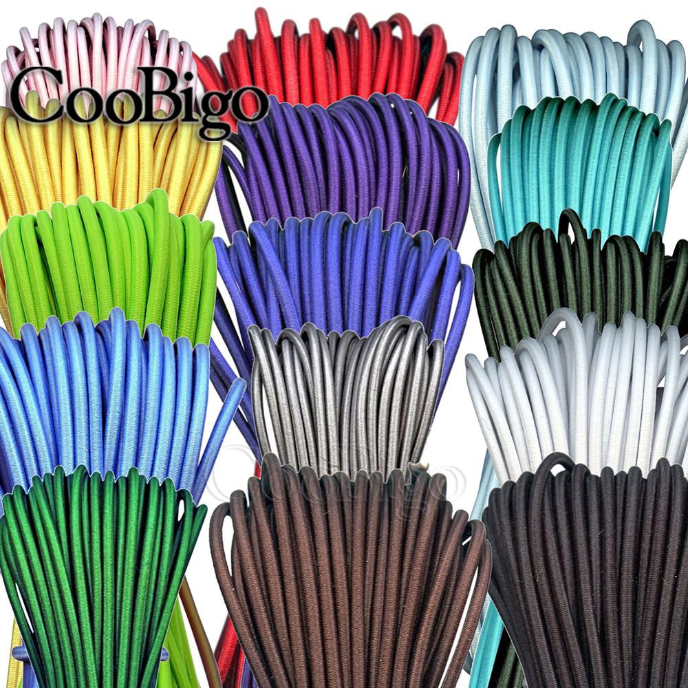 5 Meter 1 mm 2 mm 3 mm runde Gummibänder Bungee Schock Kabel elastisches Seil Gummiband Gurt Schnur Kordon Schnürsenkel Nähzubehör
