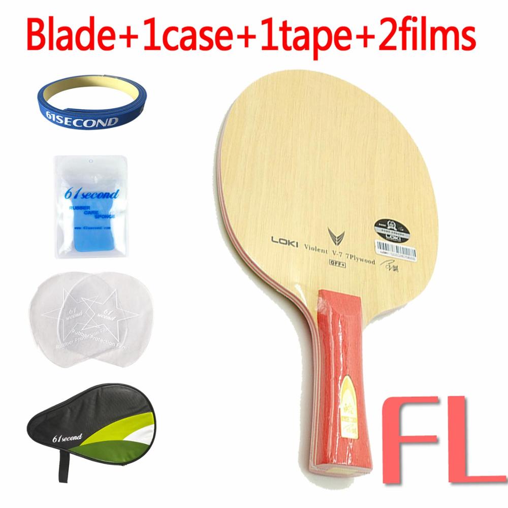 LOKI V7 CLCR Table Tennis Blade Table Tennis Racket Offensive Ping Pong Blade: FL with HM case