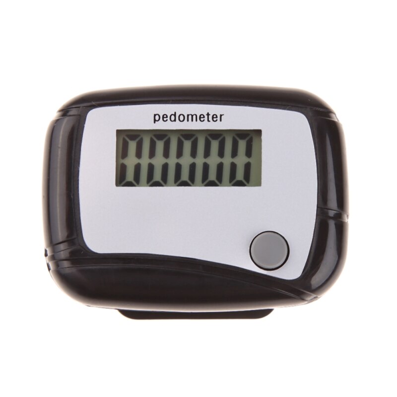 Podómetro LCD para correr, contador de calorías al caminar, contador de pasos, plástico ligero, Fitness, correr, podómetro con Clip colgante