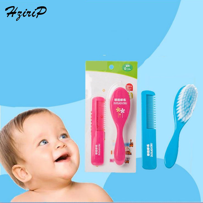 Baby Special Brush Hair + Comb Hair Two Pieces Massage Scalp Unisex Baby Girl Baby Boy Hair Care Brushes Combs Set 2 Colors